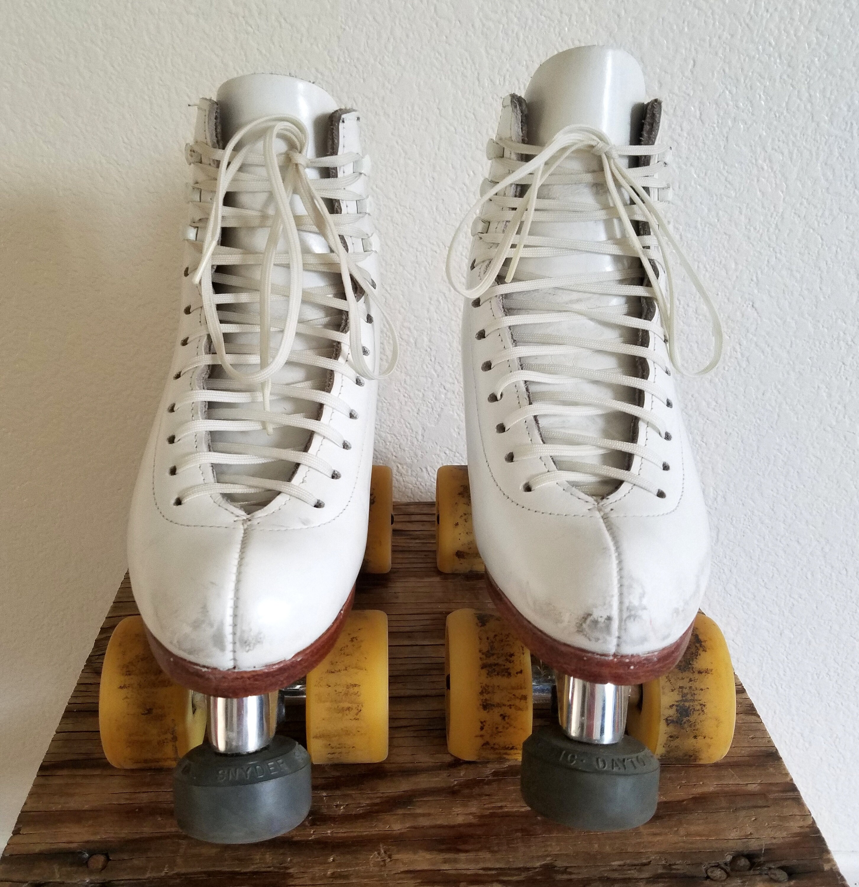 Snyder Skates Super Deluxe Riedell White Skates Shoes Size 5 Etsy