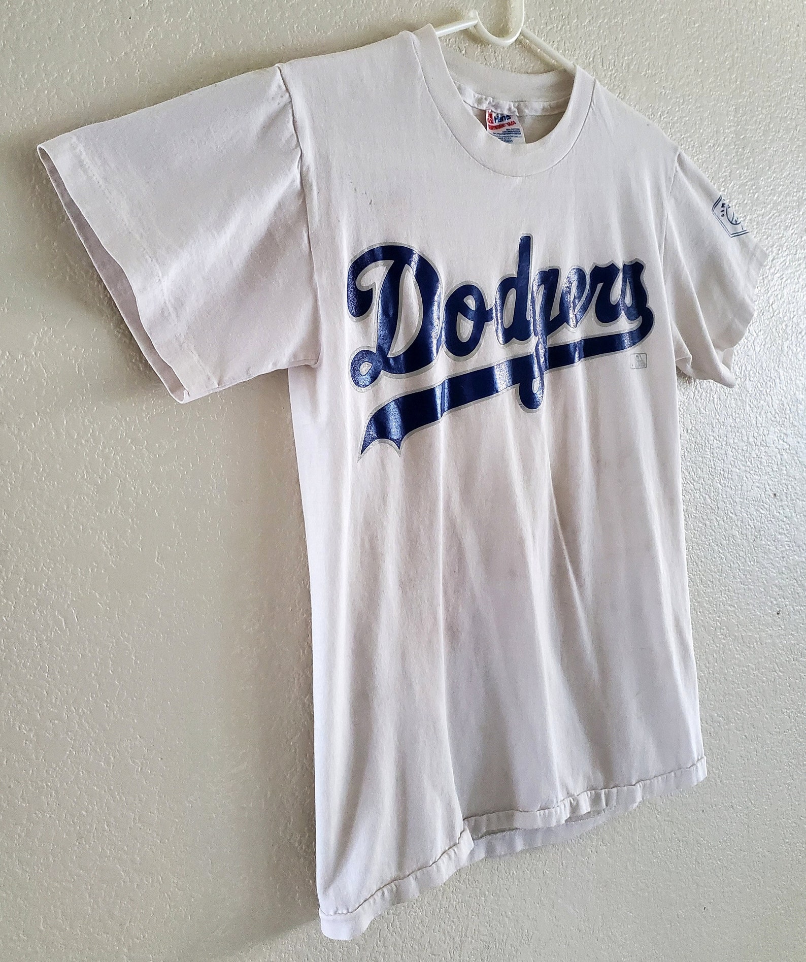 Vintage Dodgers Baseball Shirt Jersey Youth Tee Top Verenigde Etsy