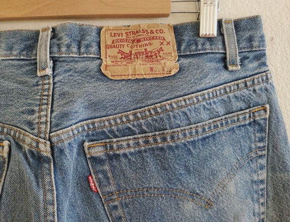 Vintage 501 Levis Jeans 38x33 Distressed Jeans Ma… - image 8