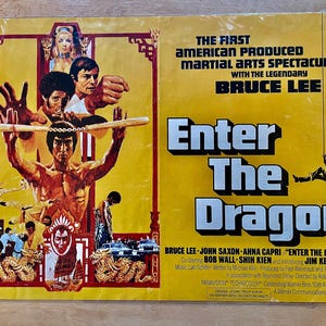 Bruce Lee Enter the Dragon Poster - Etsy