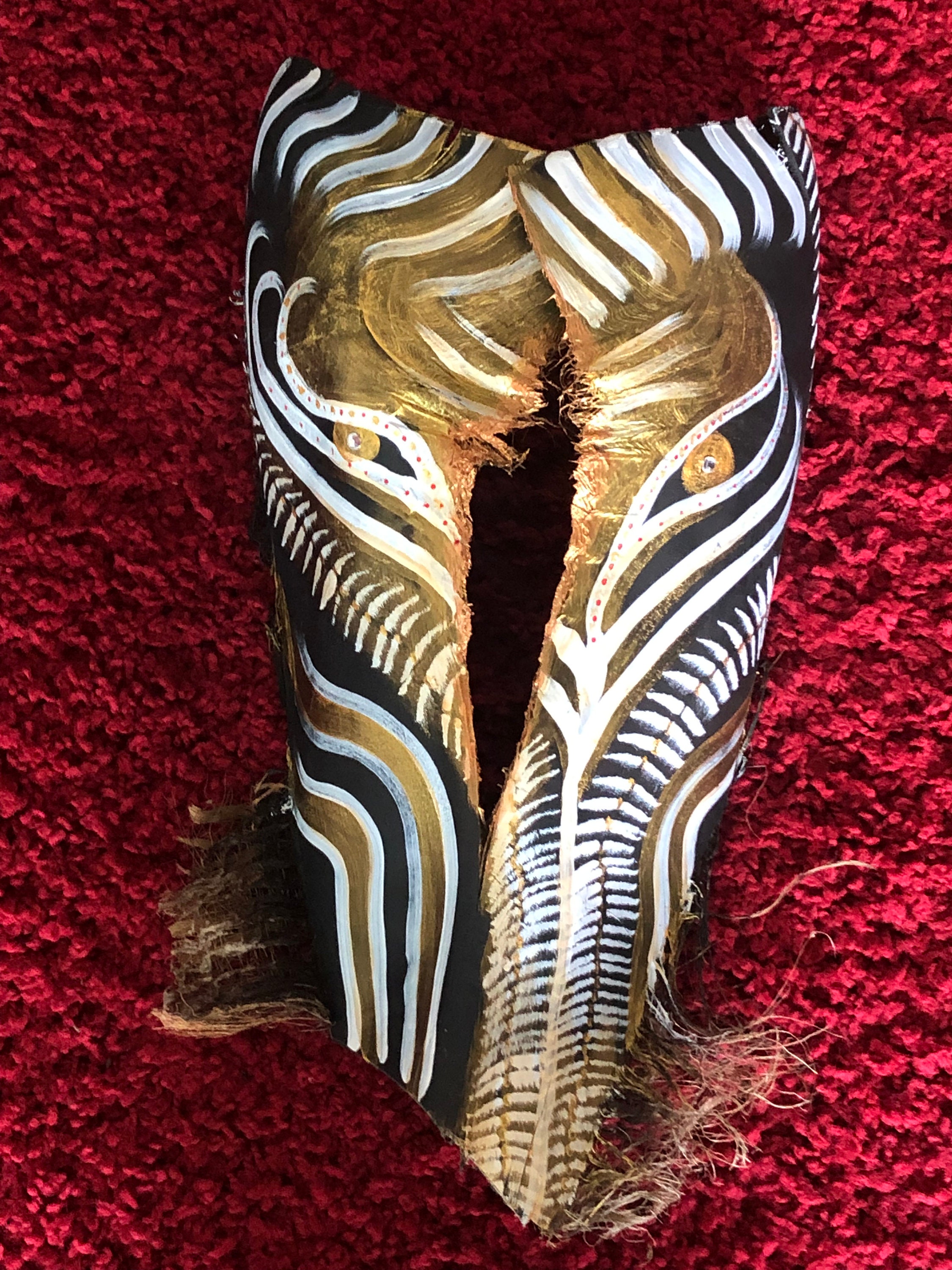 African Art Palm Frond Mask