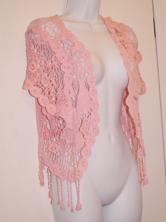Pink Bolero Lace Jacket Size M from "I'm in Love w