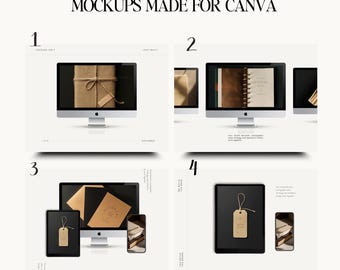 Mockup Screen Creator – Minimal Canva Mockup Bundle