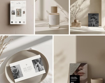 Minimalist Canva Mockup Bundle – 53 Modern Mockups