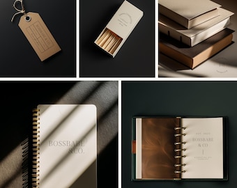 Hazel Collection – Editorial Canva Mockups for Brand & Logo Designers