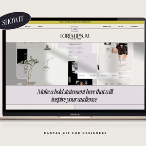 Showit Canvas Kit for Designers to use to build Templates (Transform Collection)