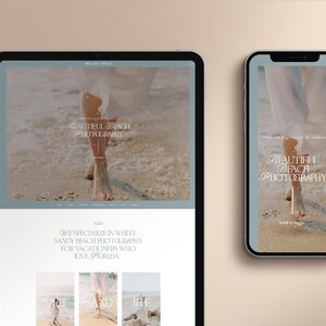 Beach Collection - Showit Template Canvas Kit mit kommerziellen Rechten