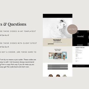 K&ouml;nnte beinhalten: Ein Screenshot einer Website mit dem Text "What makes up your website" und "Find the perfect shade of blue". Die Website ist mit wei&szlig;em Hintergrund und schwarzem Text gestaltet. Die Website ist f&uuml;r Showit, einen Website-Builder.
