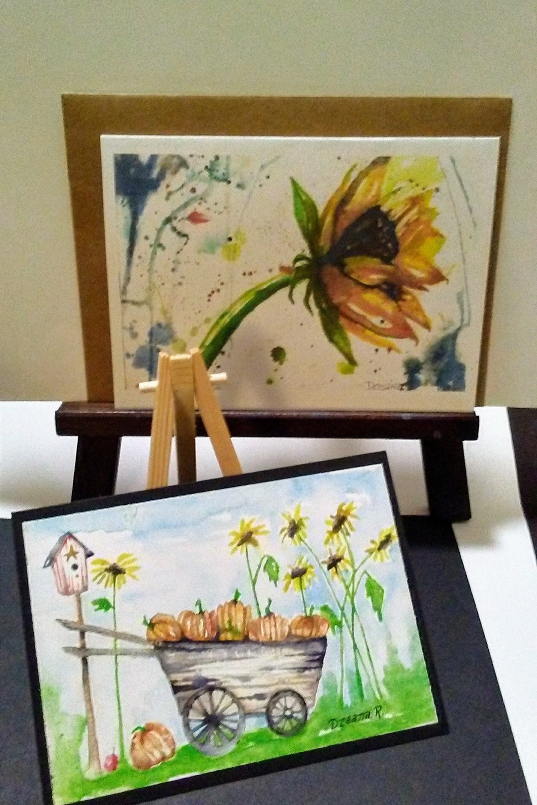 Autumn Note Cards Autumn Greeting Cards Fall Blank Note Cards Set of ...