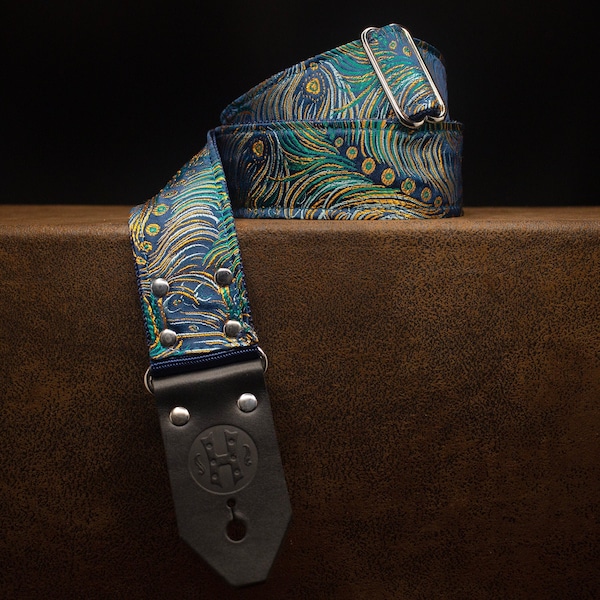 Mod Deuce Series 2" Peacock guitar strap