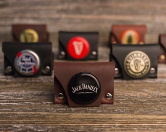 Bottle Cap Pick Pocket guitar pick holders