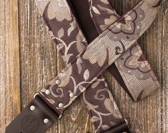 Nashville Deuce Series 2" sepia brown guitar strap