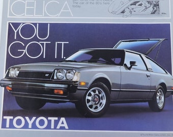 Authentic 1978 Toyota Celica GT Liftback Car Automotive Print