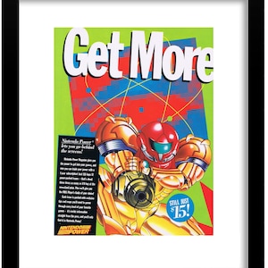 1992 SAMUS Metroid Nintendo Power Vintage Video Game Advertisement