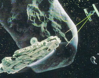 Millennium Falcon 5"x7" Star Wars 1980 Vintage Photo Card The Empire Strikes Back