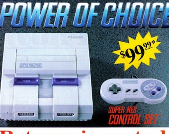 1992 SNES Super Nintendo Vintage Video Game Ad