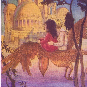 1938 Queen Mopsa Flies To Her Kingdom - Mopsa The Fairy Folk-Lore, Fairy Tales Litho Print