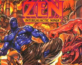ZEN Intergalactic Ninja 1993 3 Page Nintendo NES Vintage Video