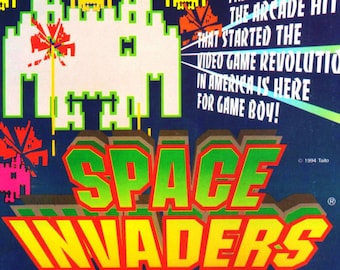 1994 SPACE INVADERS 2 Page Nintendo Super Game Boy Vintage Video Game Ad