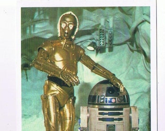 R2-D2 and C-3PO 5"x7" Star Wars Photo Card The Empire Strikes Back