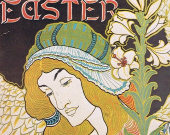 1970s Print of 1896 Poster for Prince's Easter L. Prang & Co by Louis Rhead