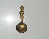 Vintage Brass Nabob Coffee Advertising Spoon Genie Eastern India Aladdin Figure