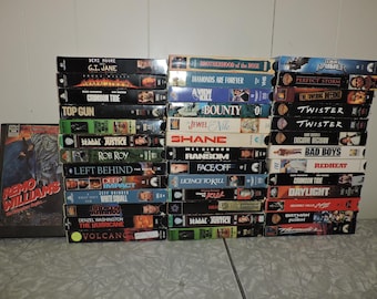 ACTION / ADVENTURE VHS Vintage 1980s & 1990s Fiction Movies - Your Choice