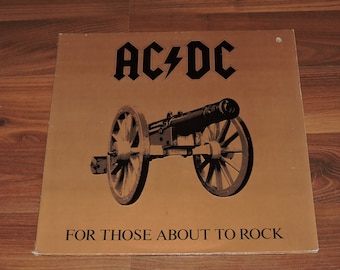 AC/DC para los que están a punto de rockear 1981 Hard Rock Music 12" Disco de vinilo