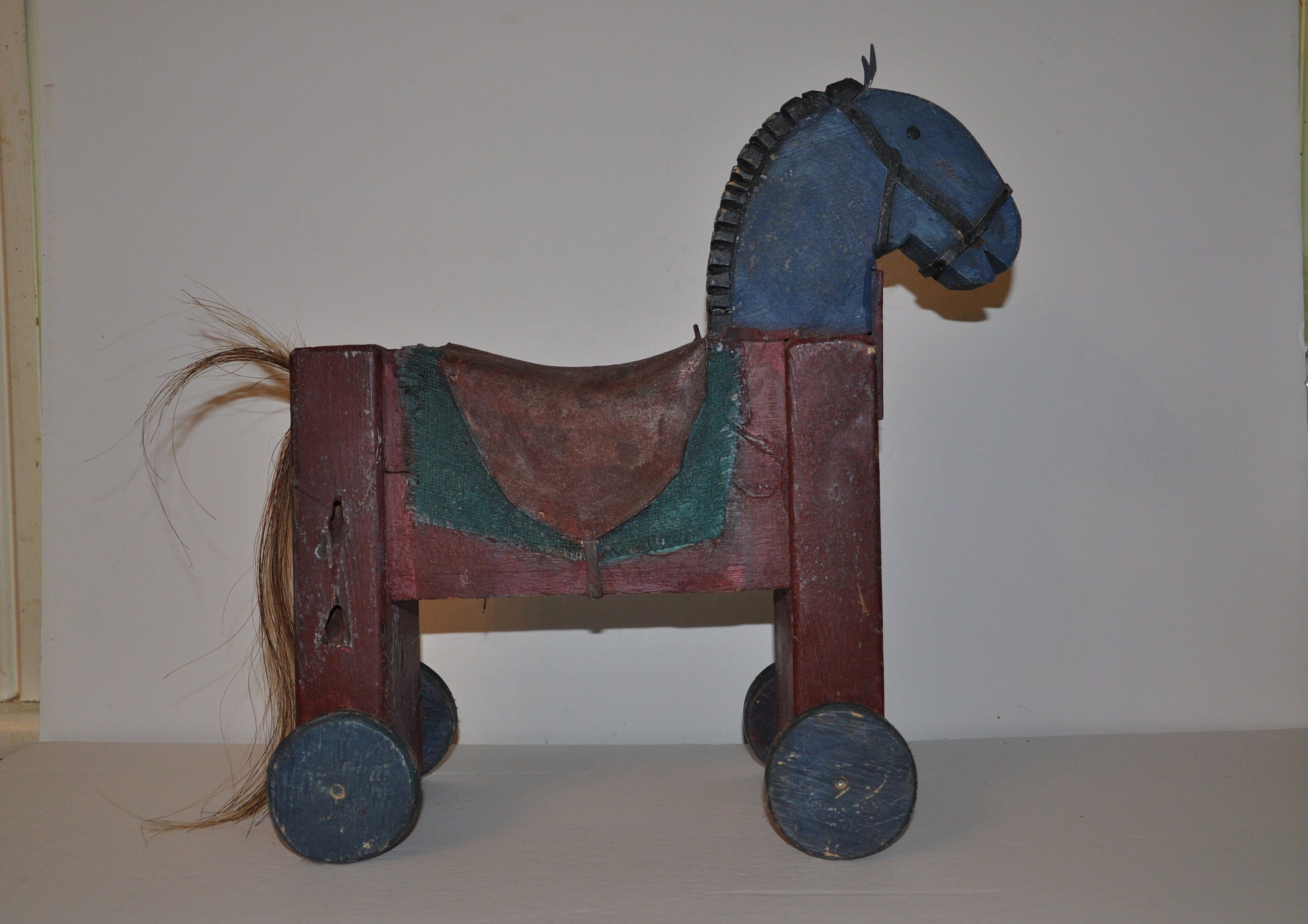 アンティーク民芸品 車輪付き馬のおもちゃ - Etsy 日本