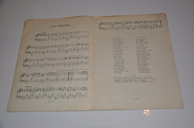 MEXICO Music and Lyrics Sheet Music Book - Etsy