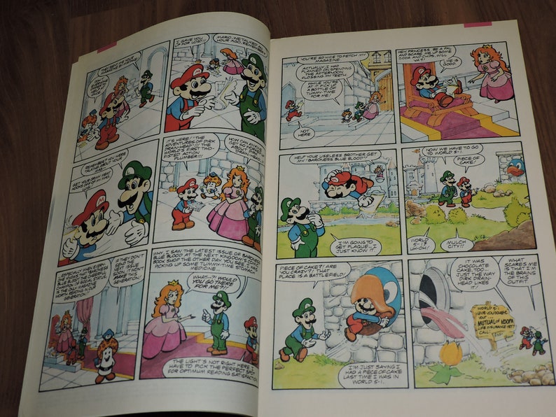 1991 Adventures of the Super Mario Bros. 3 Nintendo Comics System Valiant Comic Book image 2