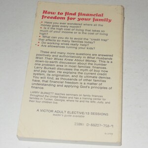 What Husbands Wish Their Wives Knew About Money by Larry Burkett