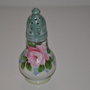 Vintage  Blue Lusterware Hand Painted Sugar Shaker Japan