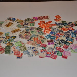 Viele Vintage Briefmarken