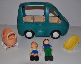 値下げ❣️ビンテージ！リトルタイクス1980〜1990年代のファミリーバン リトルタイクス、ビンテージドールハウス、プラスチックハウス、90年代