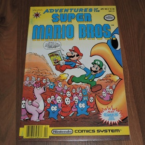 1991 Adventures of the Super Mario Bros. 3 Nintendo Comics System Valiant Comic Book image 1