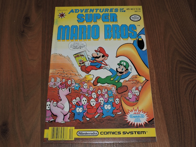 1991 Adventures of the Super Mario Bros. 3 Nintendo Comics System Valiant Comic Book image 1