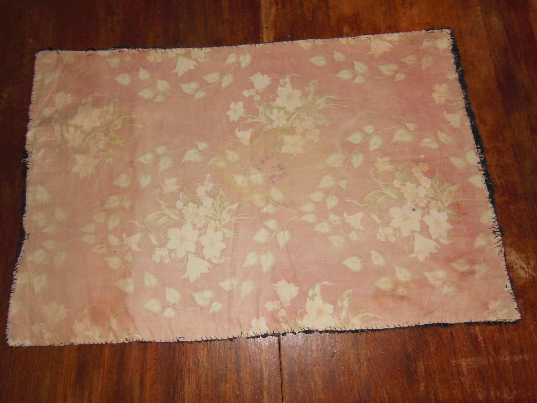 Vintage Floral Hooked Rug Flowered Area Rug Etsy