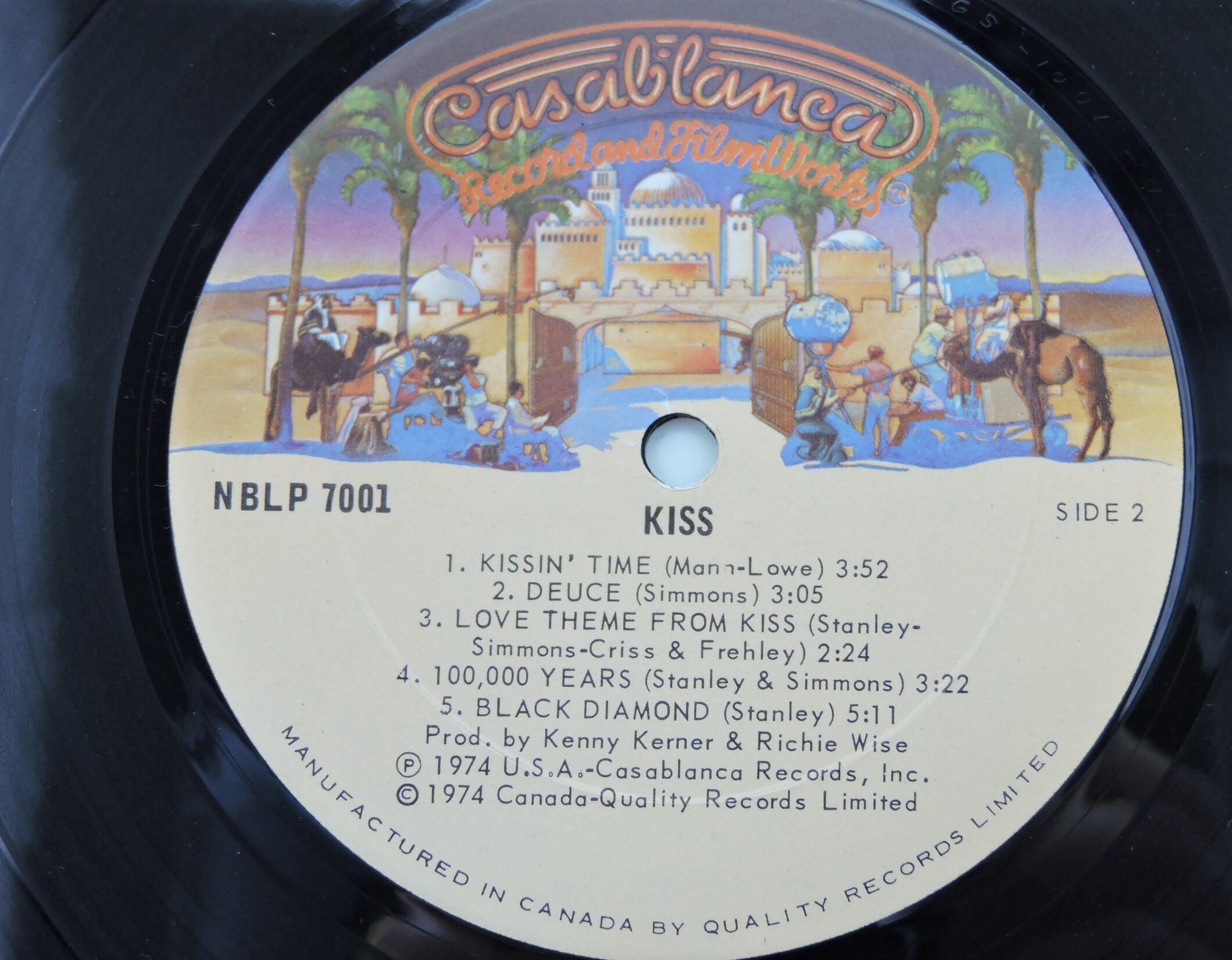 Nblp KISS - Self-titled - NBLP 7001 Canadian Polydor Quality Filmworks KISS ...