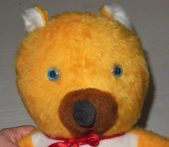 Teddy bear orange colour sale