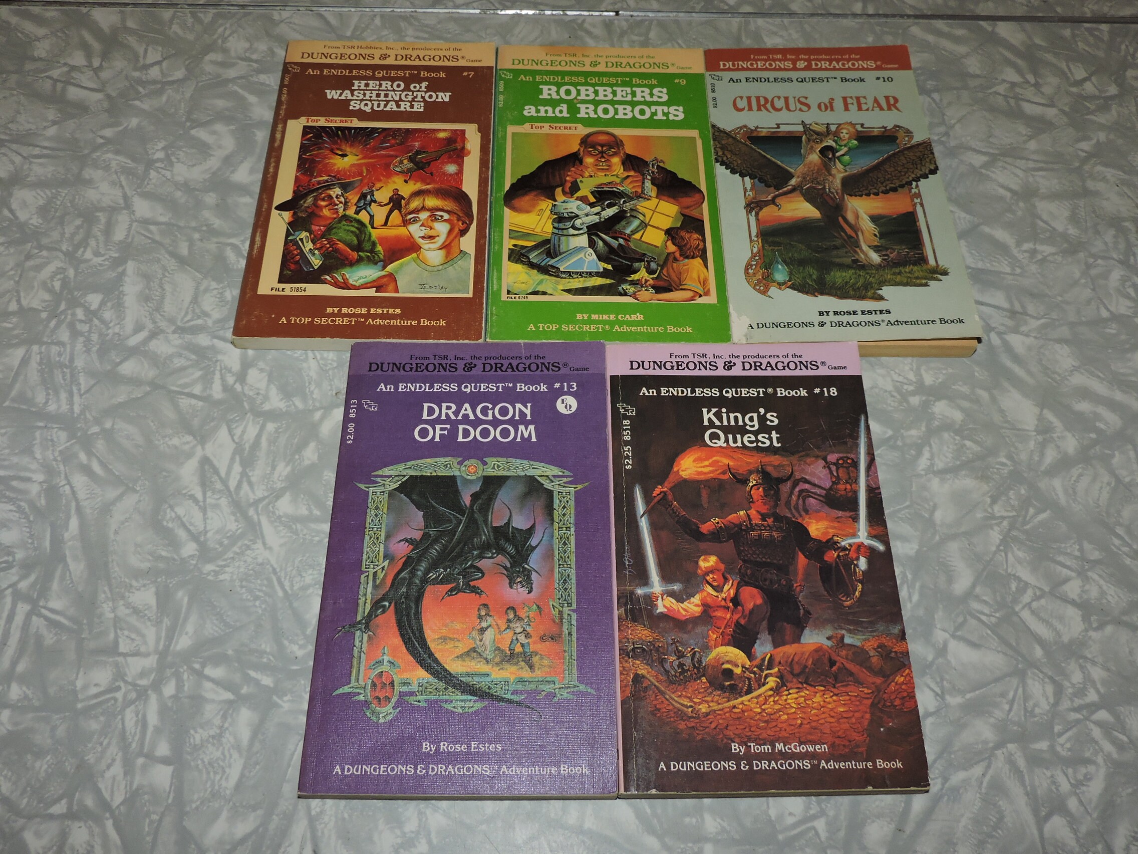 5 X Dungeons & Dragons Endless Quest Science Fiction Paperback
