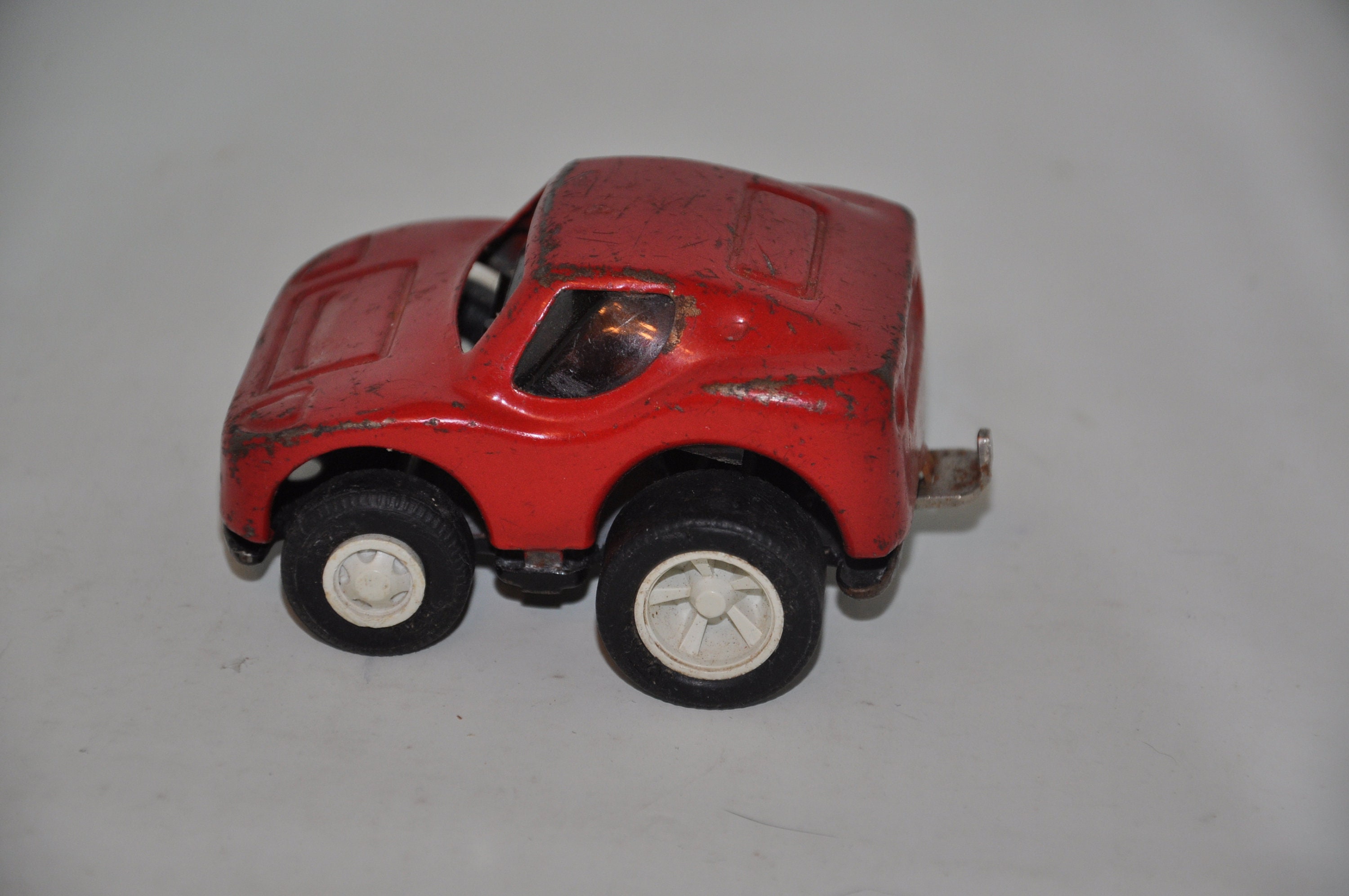 1970s Tonka Red Vintage Mini Red Corvette Tonka Coupe Pressed