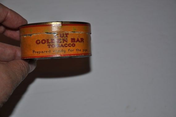 Vintage Tobacco Tin - Cut Golden Bar 1 Oz. WD & HO Wills Empty Tin