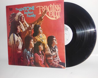 Rare The Antone Indian Family Reaching Out Vintage Vinyl  Gospel Record