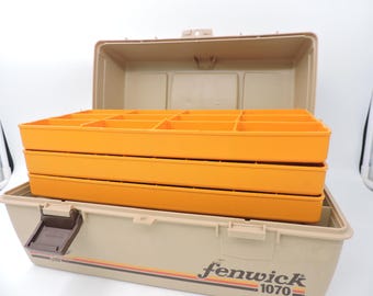 Fenwick Woodstream 1070 3 Tray Vintage Fishing Tackle Box