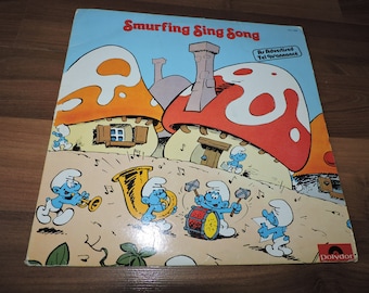 Smurfing Sing Song Record and Book 