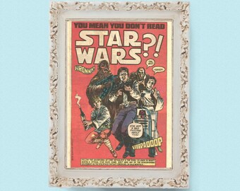 1983 STAR WARS Comic Book Poster Pinup Poster Page
