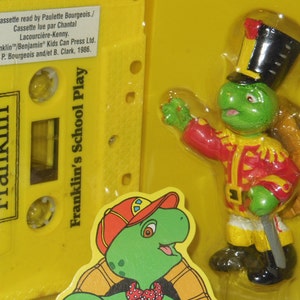Cassette audio Franklin vintage et figurine de collection Irwin Toys 1986