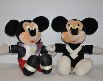 Disney Mickey And Minnie Mouse Vintage Disneyland Plush Toys