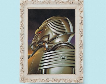 Robot Soldier 1980 Science Fiction / Fantasy Art Print